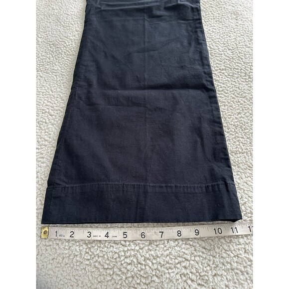 J.Crew Factory $118.00 Wide Leg Patch Pocket Pants Black Size 32P - Picture 11 of 12